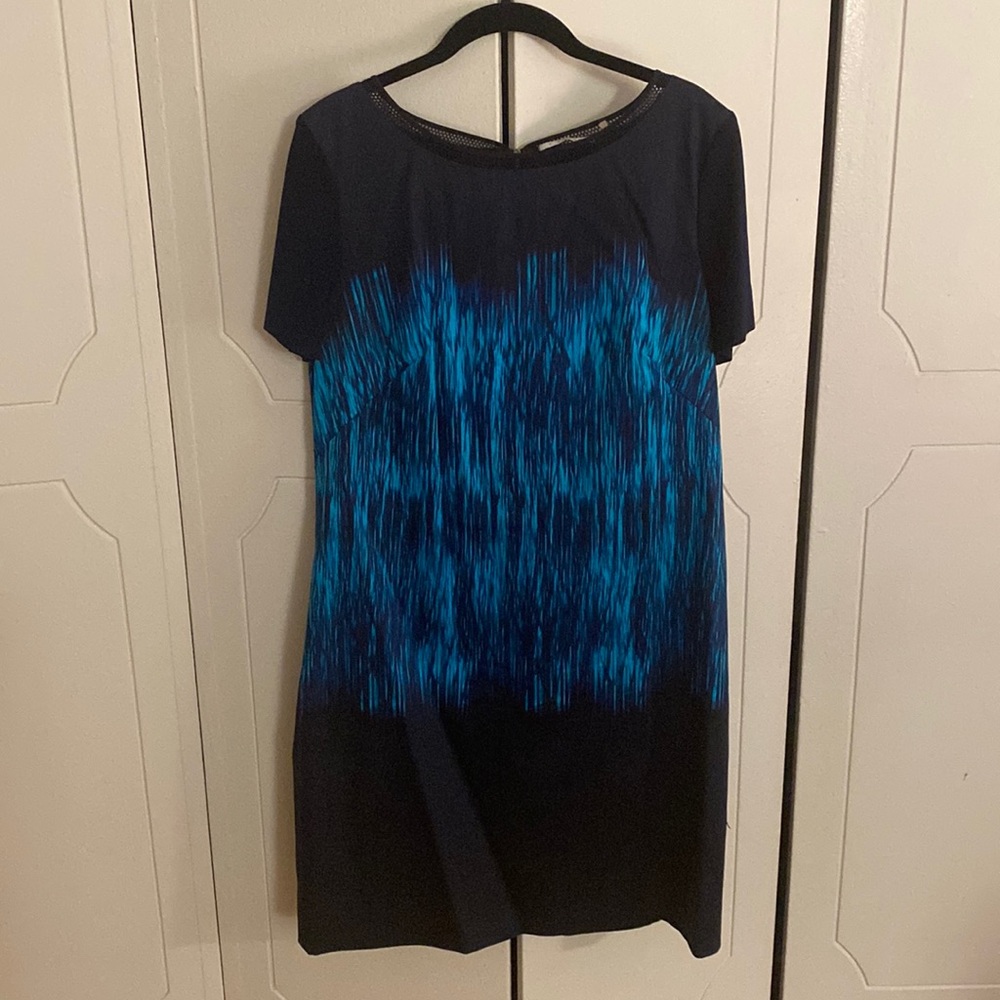 T TAHARI size 12 Dark Navy Womens Dress